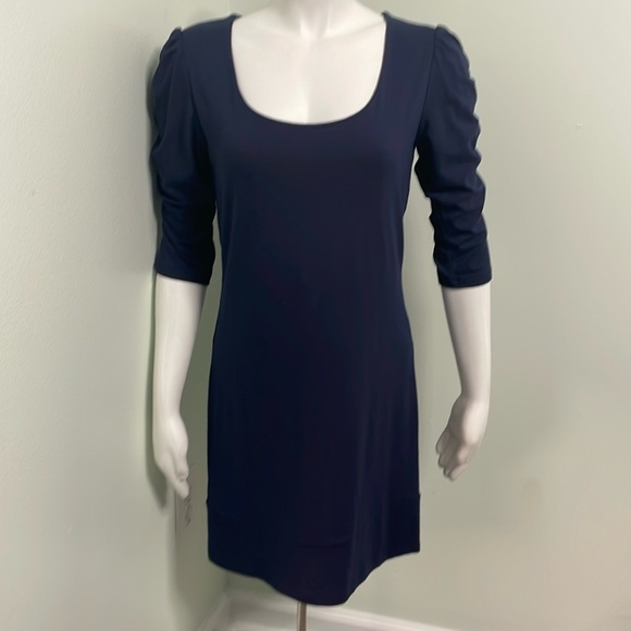 AMANDA UPRICHARD Shift Dress Womens Navy Blue Medium - Picture 1 of 7